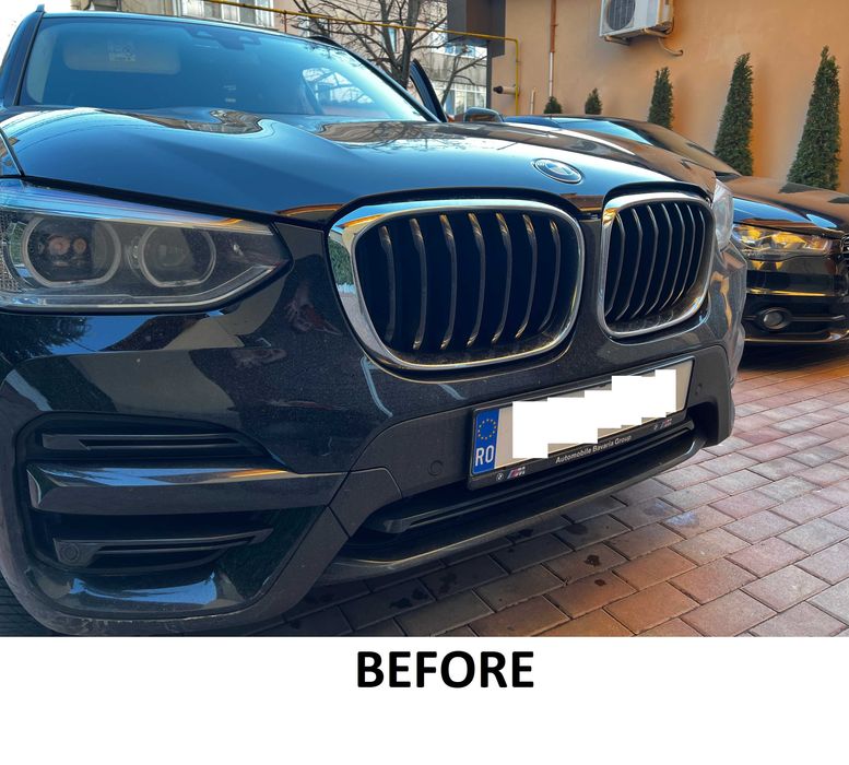 Grile Duble Centrale Negru Lucios BMW X4 G02 2018+ Grile Active
