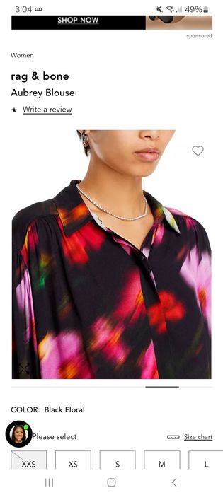 Риза Rag & Bone размер С