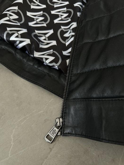 Кожено яке Moncler 100% кожа размер М