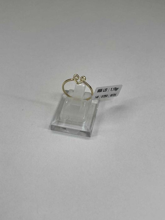 Inel Aur 14 K / 1.19 Grame / Marimea 14 / Factura / Garantie #57256
