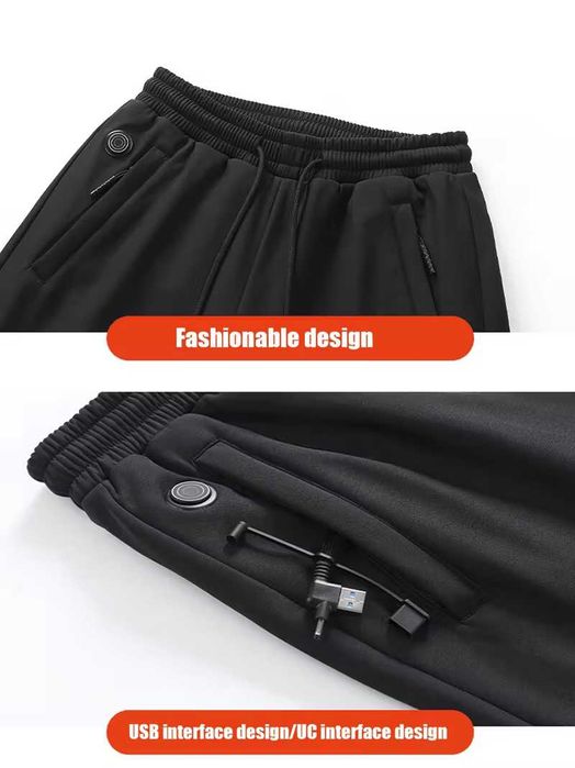 Затоплящ USB панталон с 12 зони на затопляне, долнище с подгрев зимата