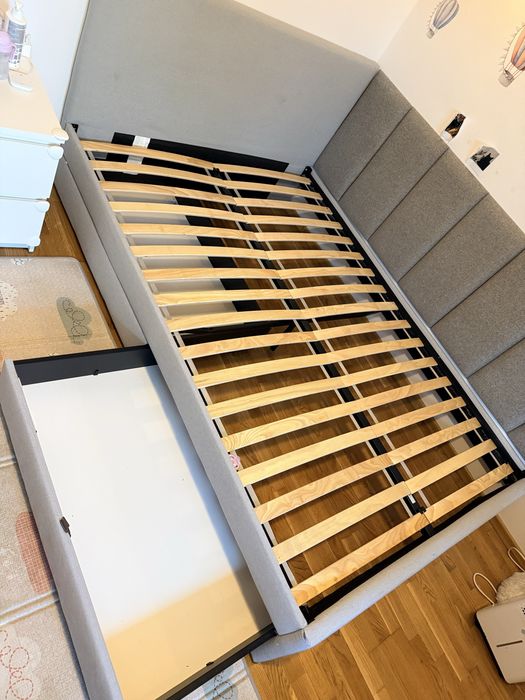 Pat IKEA 140x200 (model Gladstad cu 2 sertare)