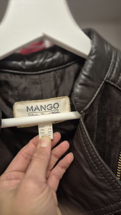 Geaca Mango piele intoarsa