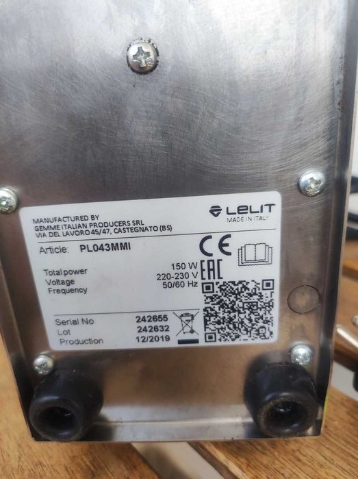 Кафемелачка Lelit Fred PL043MMI