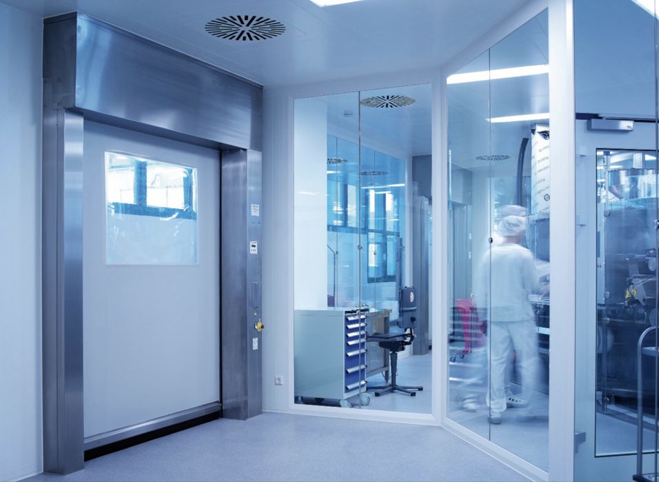 Скоростные ворота для фармацевтического и медицинского сектора