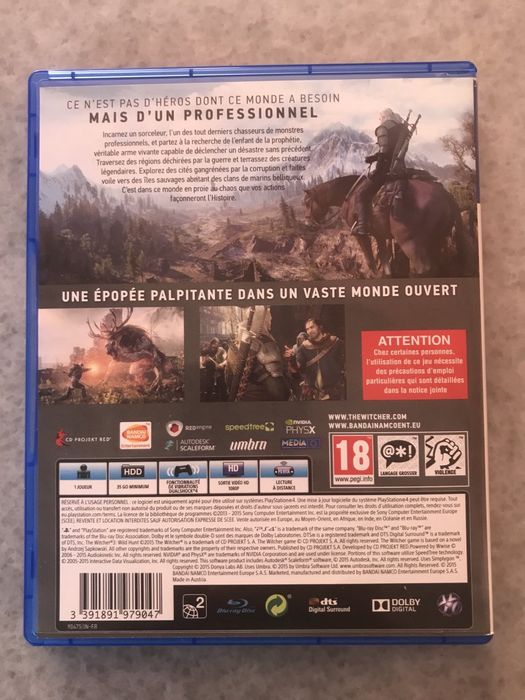 PS4 The Witcher 3 Wild Hunt