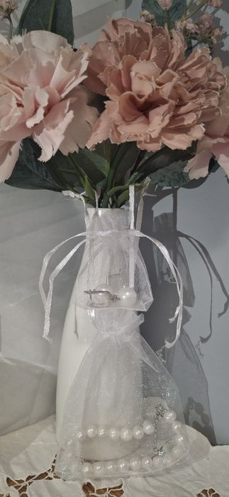 Браслет и серьги жемчуг.