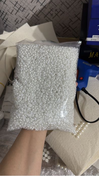 Полубусины жемчуг бусы