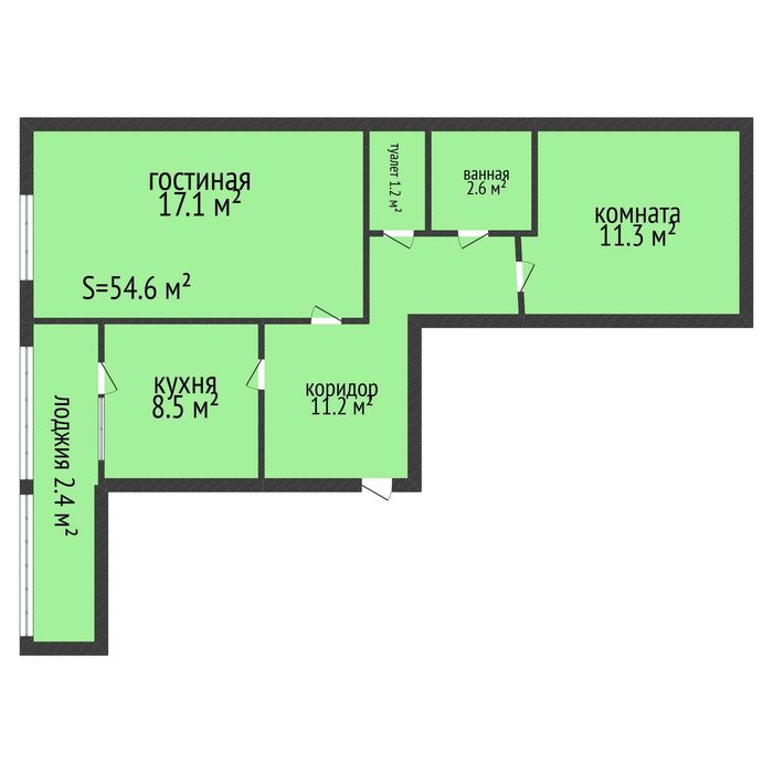 Продажа 2-комнатной квартиры 8ой микрорайон
