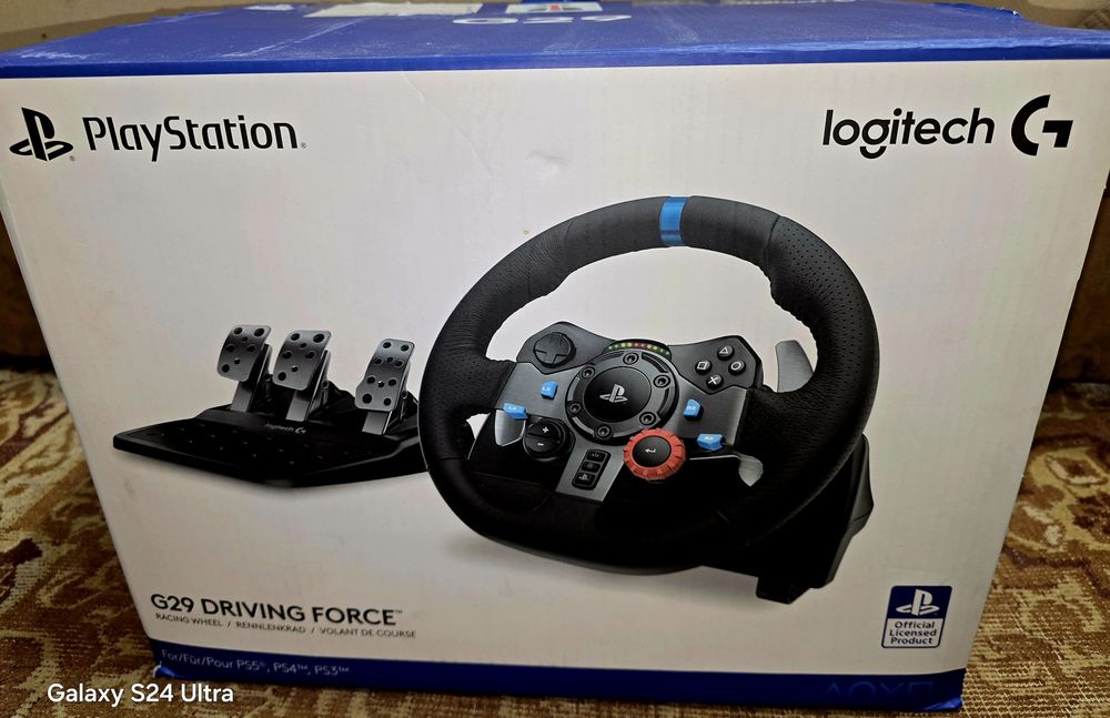 Logitech G29 Driving Force за PS5/PS4 – Перфектно състояние | Като