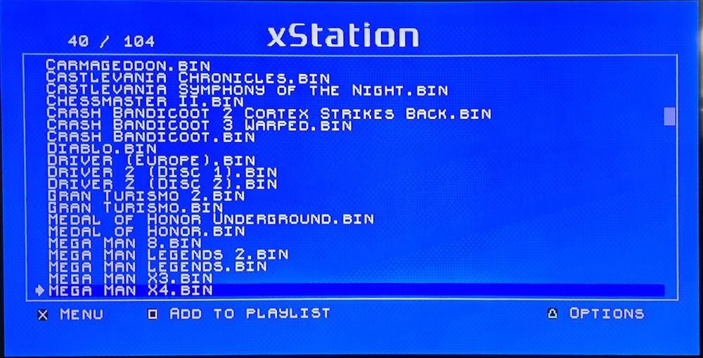 Consola PlayStation 1 modata XStation cu 104 jocuri