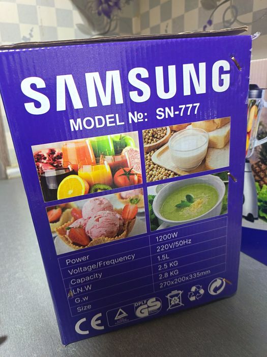 Samsung блендер сотилади
Совғага келган
Янги, ишлатилмаган
Қутиси бор