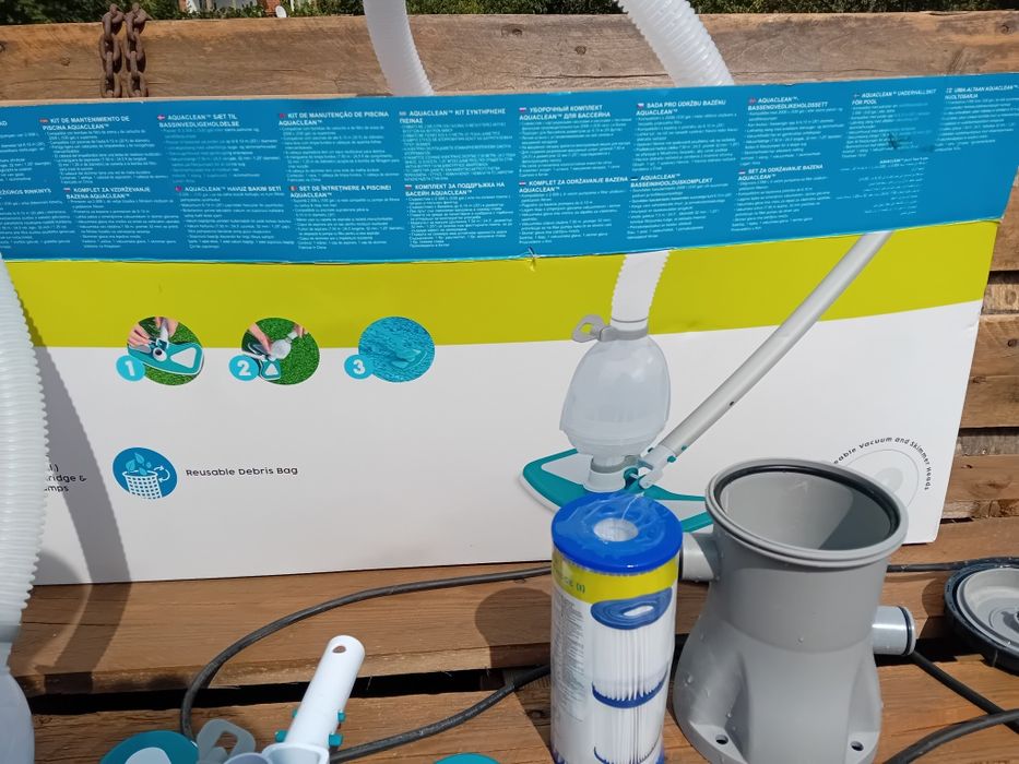 Помпа за басейн и прахосмукачка