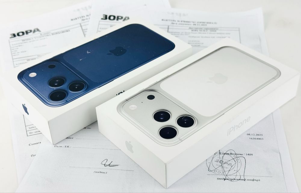 НАЛИЧЕН! Apple iPhone 17 Pro 256GB Deep Blue / Silver 2г. Гаранция!