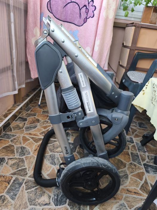 Бебешка количка Lorelli Rimini  3в1  сиво и черно