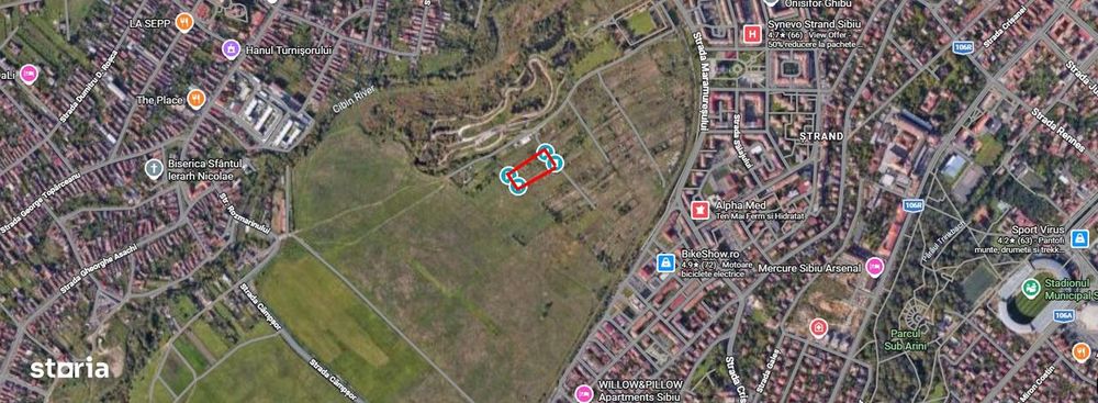 Vânzare teren intravilan 4.000 mp – Sibiu, zona Câmpșor (UTR U09 / L4)