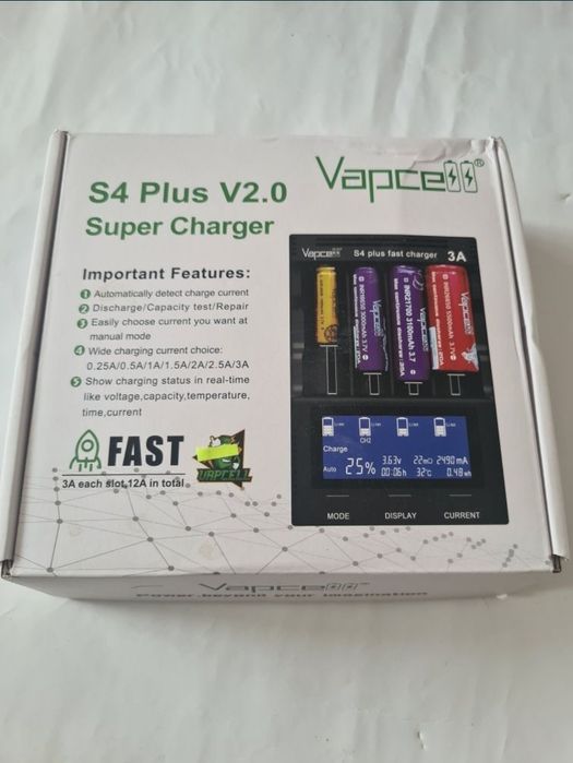 Сатылады Vapcell S4 PLUS v2.0.