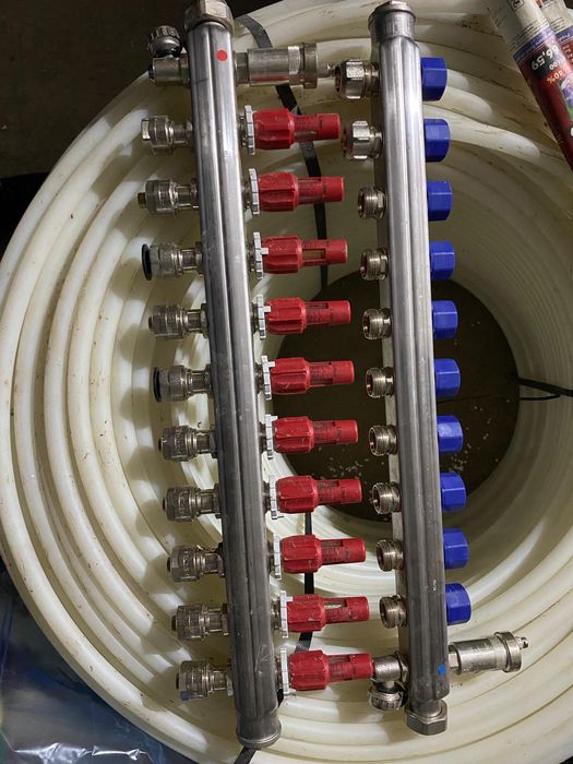 Incalzire pardoseala teava 17 mm / distribuitor 10 iesiri