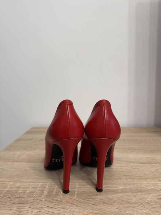 Pantofi de piele stiletto roșii , Aliss