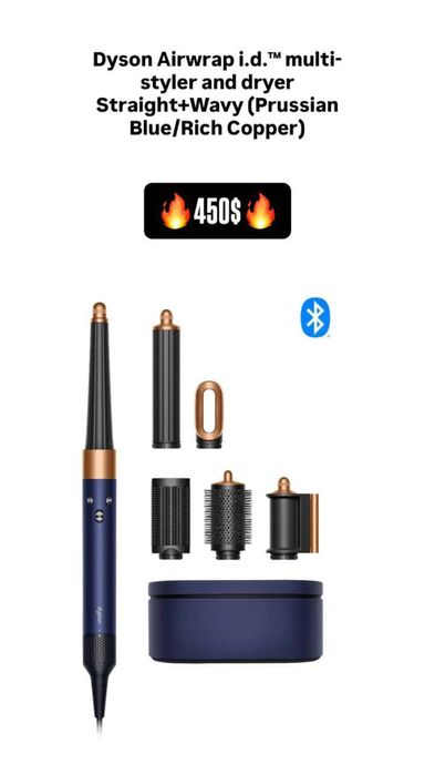 Dyson 100% orginal, airwrap hamma modeli,garantiya bilan