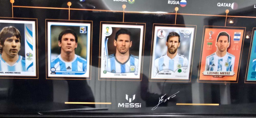 Messi cupa mondiala poster A4 inramat calitate premium