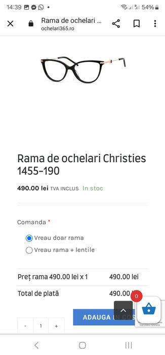 Rama de Ochelari Femei CHRISTIE'S