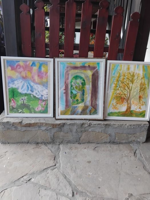 Ръчно рисувани рамкирани енергийни картини,50/100€