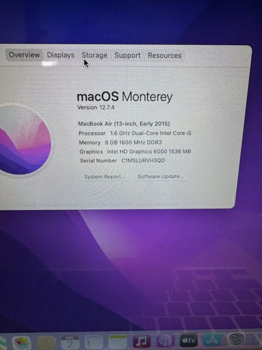 Macbook Air 13, 2015 ,512SSD