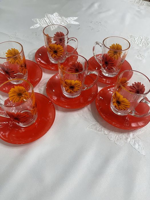 Чайный сервиз, стекло