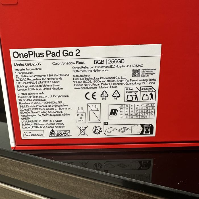 OnePlus Pad Go 2 12.1 8GB RAM 256GB 5G - Black Нов! 2г Гаранция!