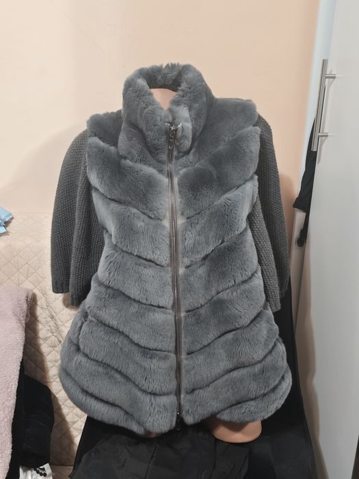 Haină blană naturală chinchilla