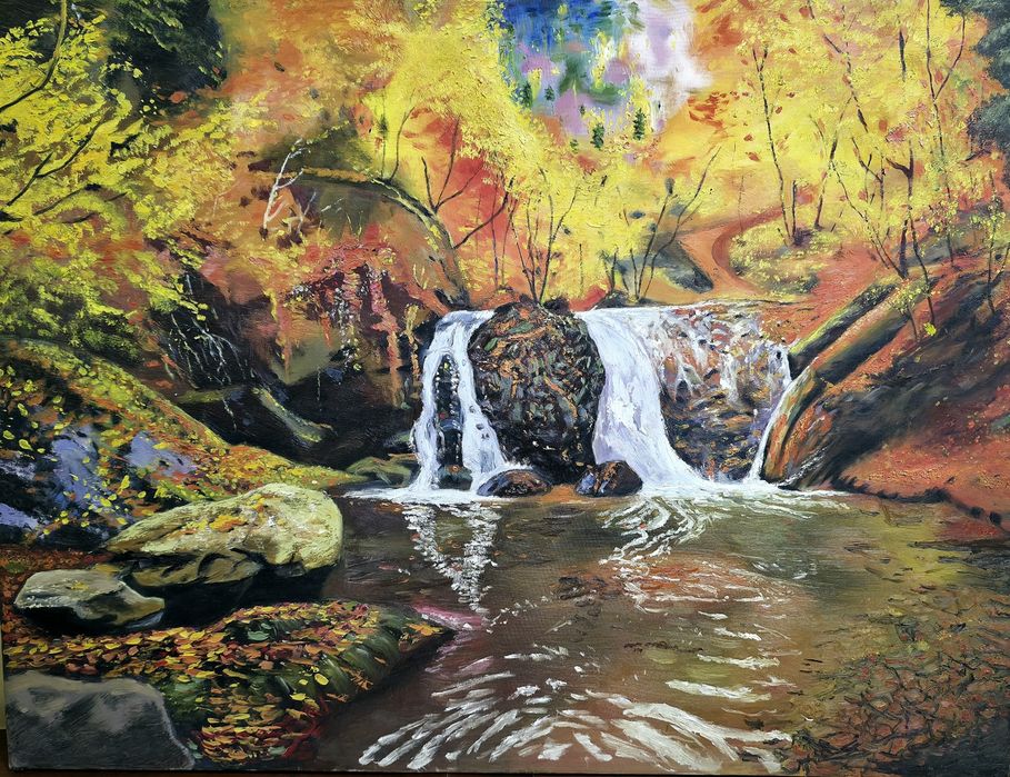 Картина маслом 'Осень' 60×80см.
Холст/масло, 30×40 см.
Без подписи.
(Р