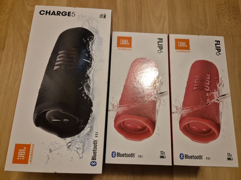 Pachet 3 boxe JBL  (charge 5 si 2 flip 6)