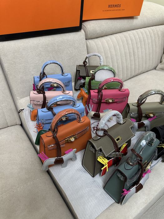 Geanta Hermes Kelly 19cm Piele naturala