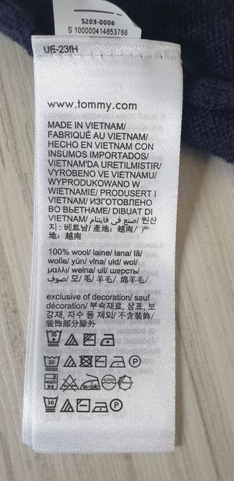 Tommy Hilfiger Merino Wool /  S  НОВО! ОРИГИНАЛ! Мъжки Вълнен Пуловер!
