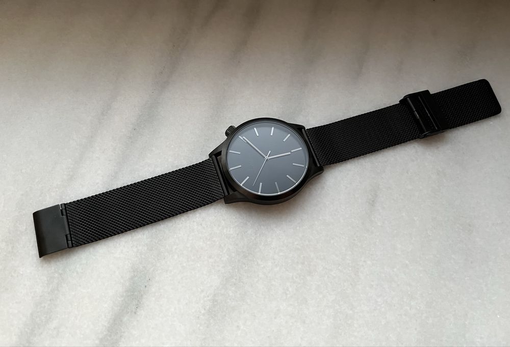 Ceas bratleboro negru, milanese strap
