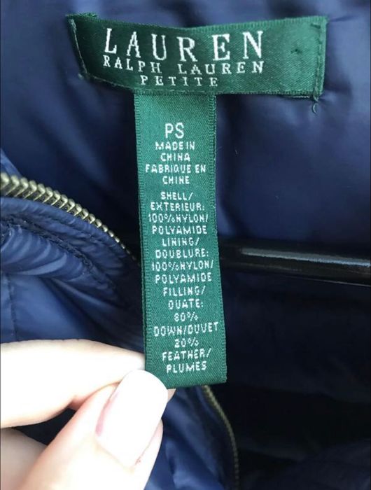 Jachetă originală Ralph Lauren din puf