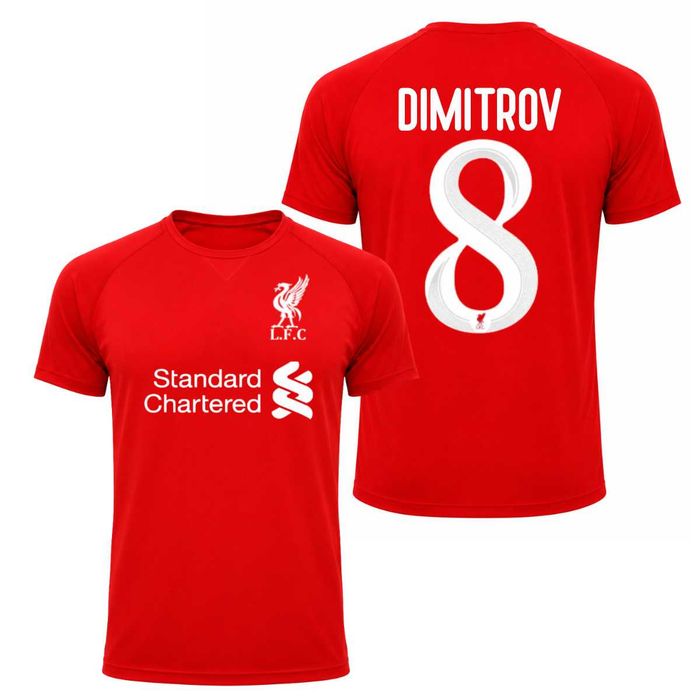 Футболна тениска Ливърпул Liverpool  с ИМЕ и Номер на фланелка екип размери от С до 5ХЛ
