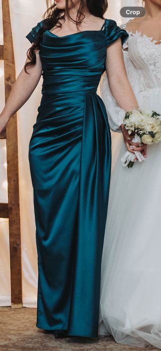 Rochie de evenimente verde smarald Amnezia Fashion