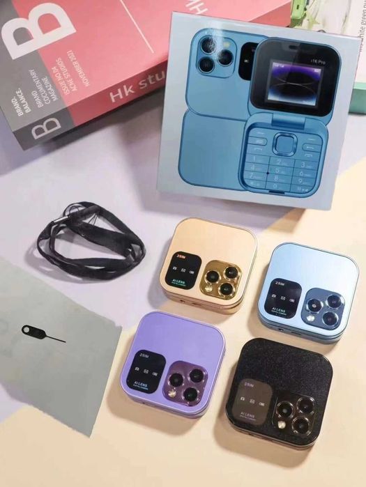 НОВА ЦЕНА!Отново наличен Мини сгъваем телефон i16pro TOP Цена