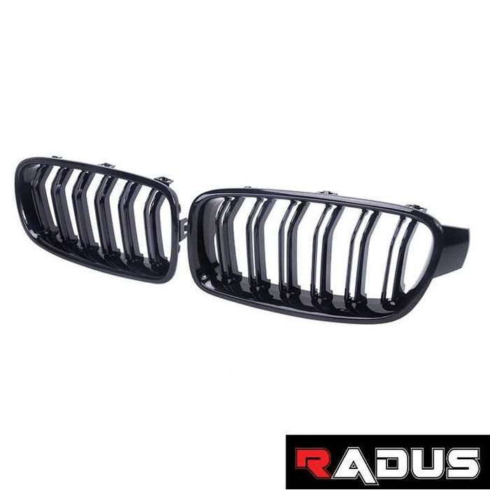 Grile duble BMW F30 F31 2012-2017, negru lucios