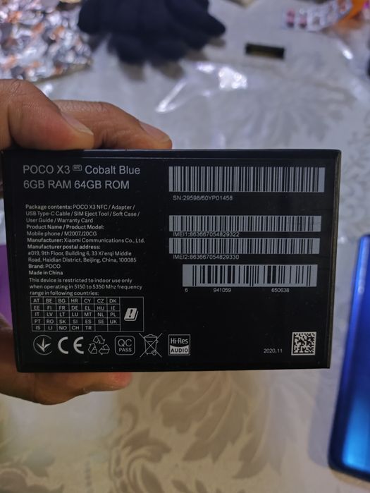Продам Poco x3 nfc 64gb