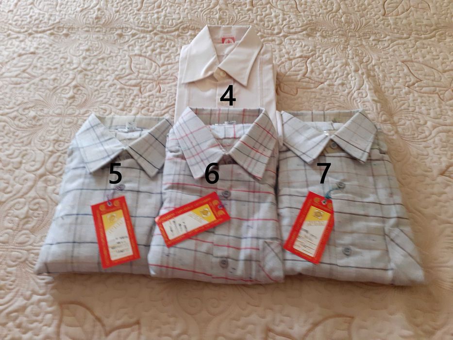 Мъжки нови ризи/цветни и бели/ с дълъг ръкав- от 6 до 10 лв.