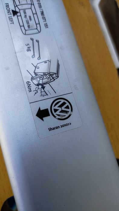 VW Sharan Багажник за покрив (напречни греди, релси, рейлинг)