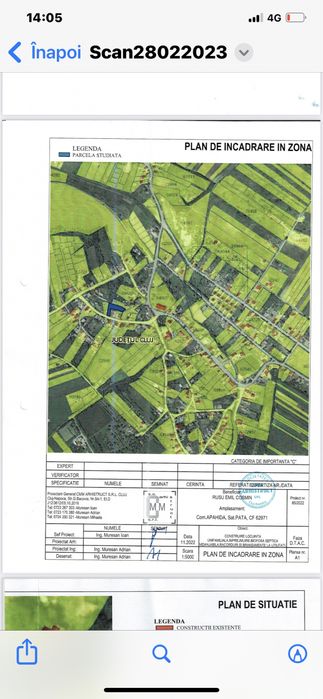 Teren sat Pata, judetul Cluj cu Certificat de Urbanism sau schimb! - Mai multe