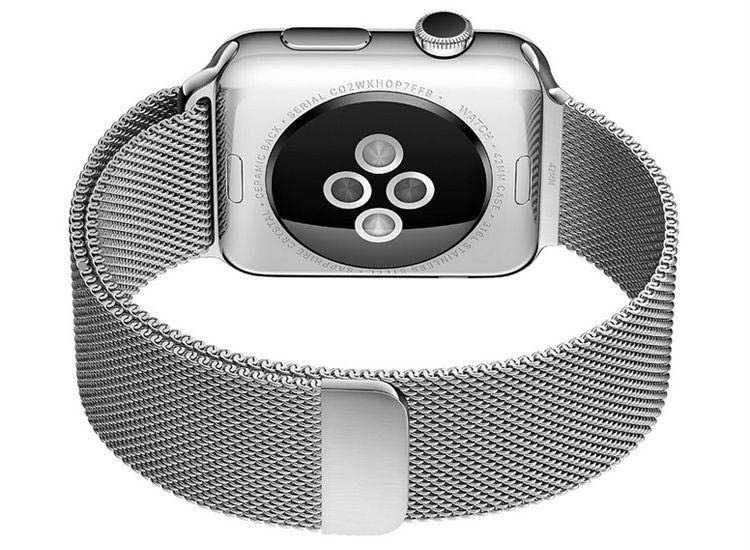 Curea ceas bratara metal Apple Watch 42 44 45 49 mm Milanese Loop 40