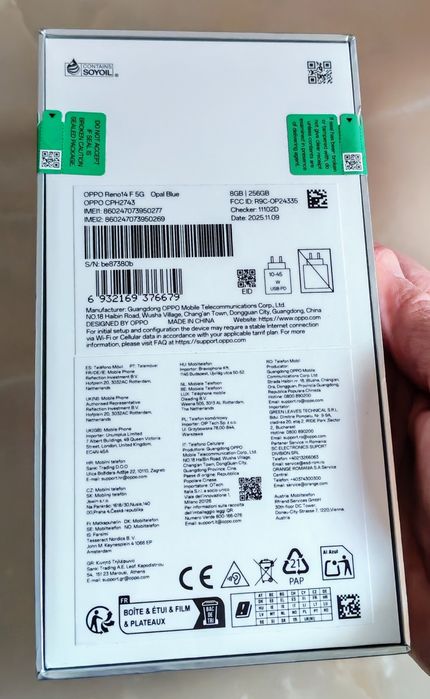 OPPO Reno 14F 5G Opal Blue 8/256 GB sigilat !