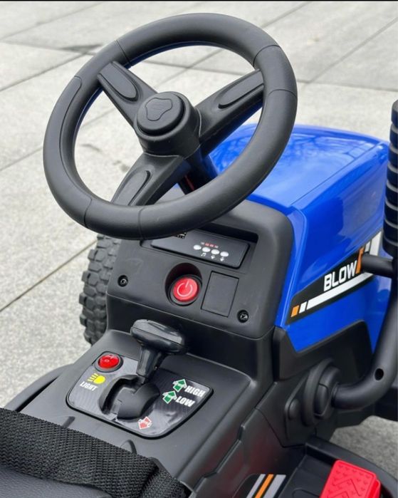 Балхаш синий трактор детский машина электромобиль