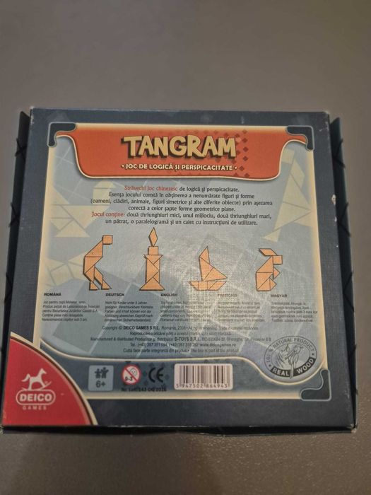 joc Tangram lemn natur