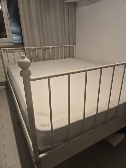 Pat Ikea 160x200 fier forjat alb